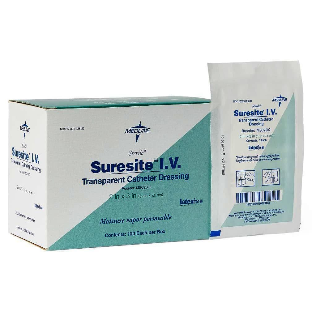Suresite IV Transparent Film Dressing, 2 x 3 Inch - Box of 100 - Image 1