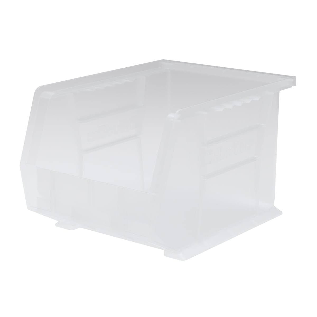 Akrobins 50 lbs Storage Bin, Clear, 10-3/4" L x 8-1/4" W x 7" H - Carton of 6 - Image 1