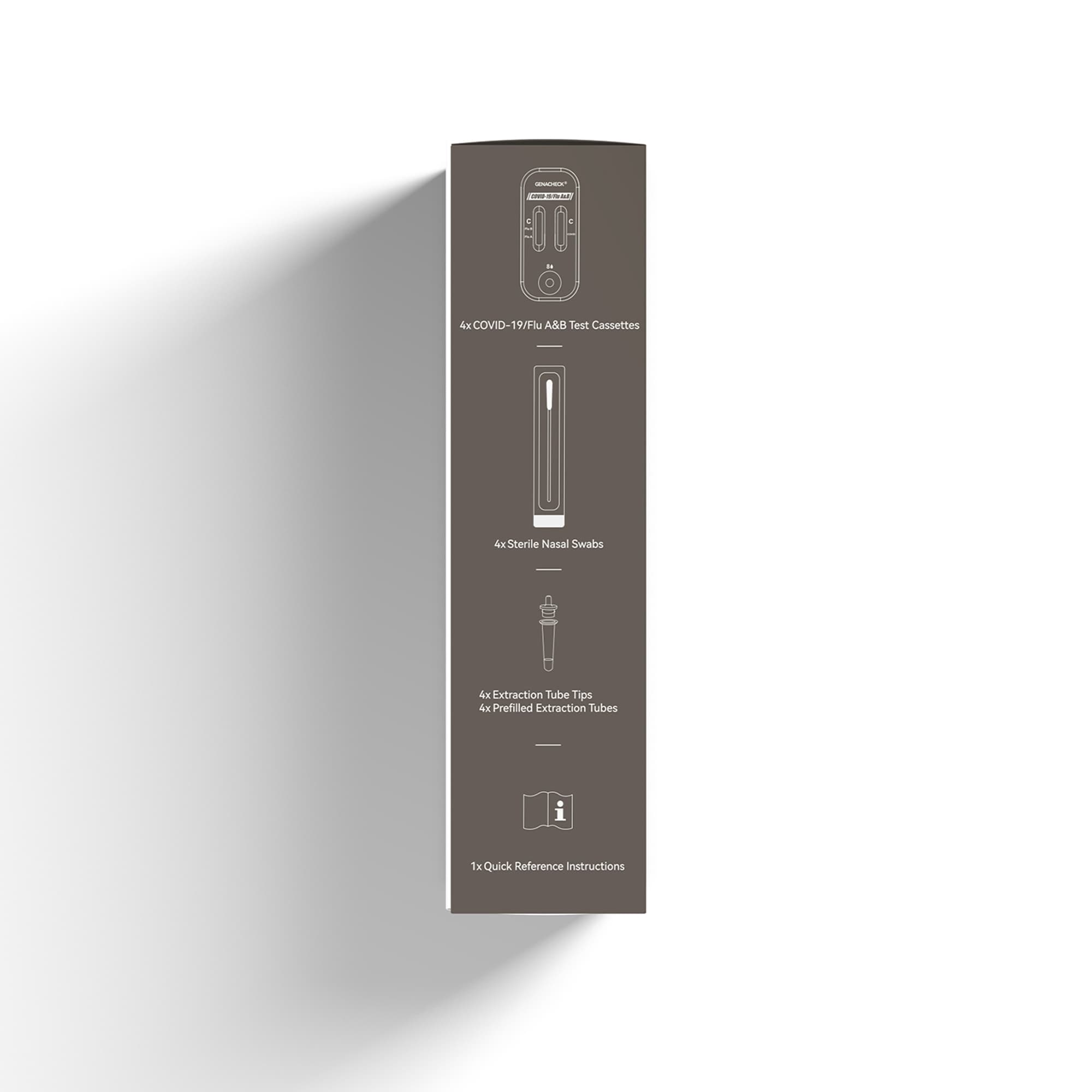 GenaCheck COVID-19/Flu A+B Rapid Self-Test Kit, 4 Tests - Image 3