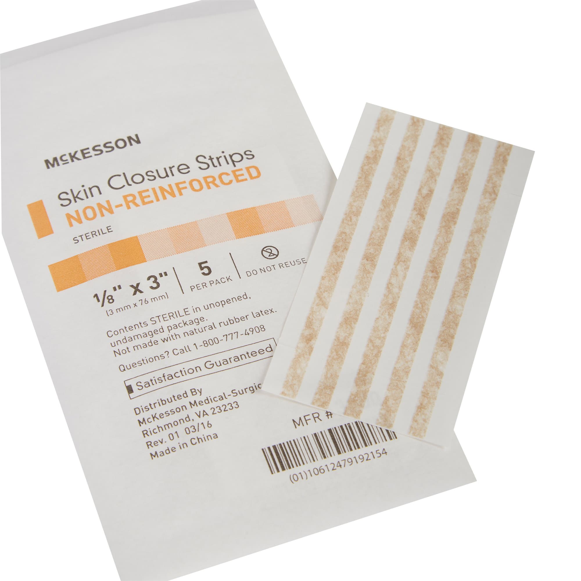 McKesson Skin Closure Strip 1/8 x 3 Inch Sterile - Image 3
