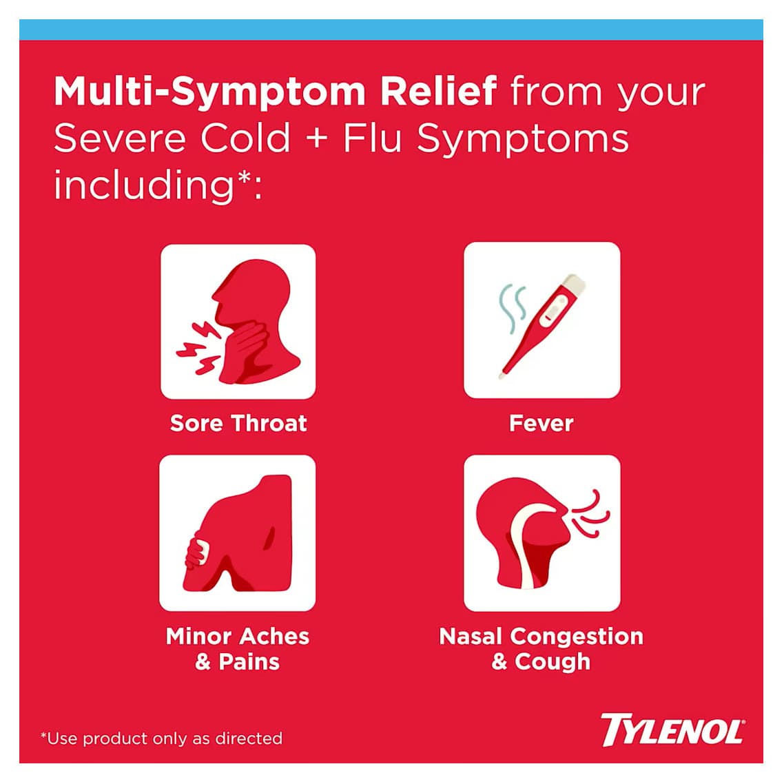 Tylenol Cold + Flu Severe Day & Night Caplets Combo Pack, 24 Count - Each - Image 2