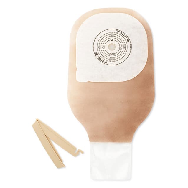 Hollister Premier SoftFlex 1-Piece Drainable Ostomy Pouch, Cut-to-Fit, Up to 2-1/2 Inch - Box of 5 - Image 1