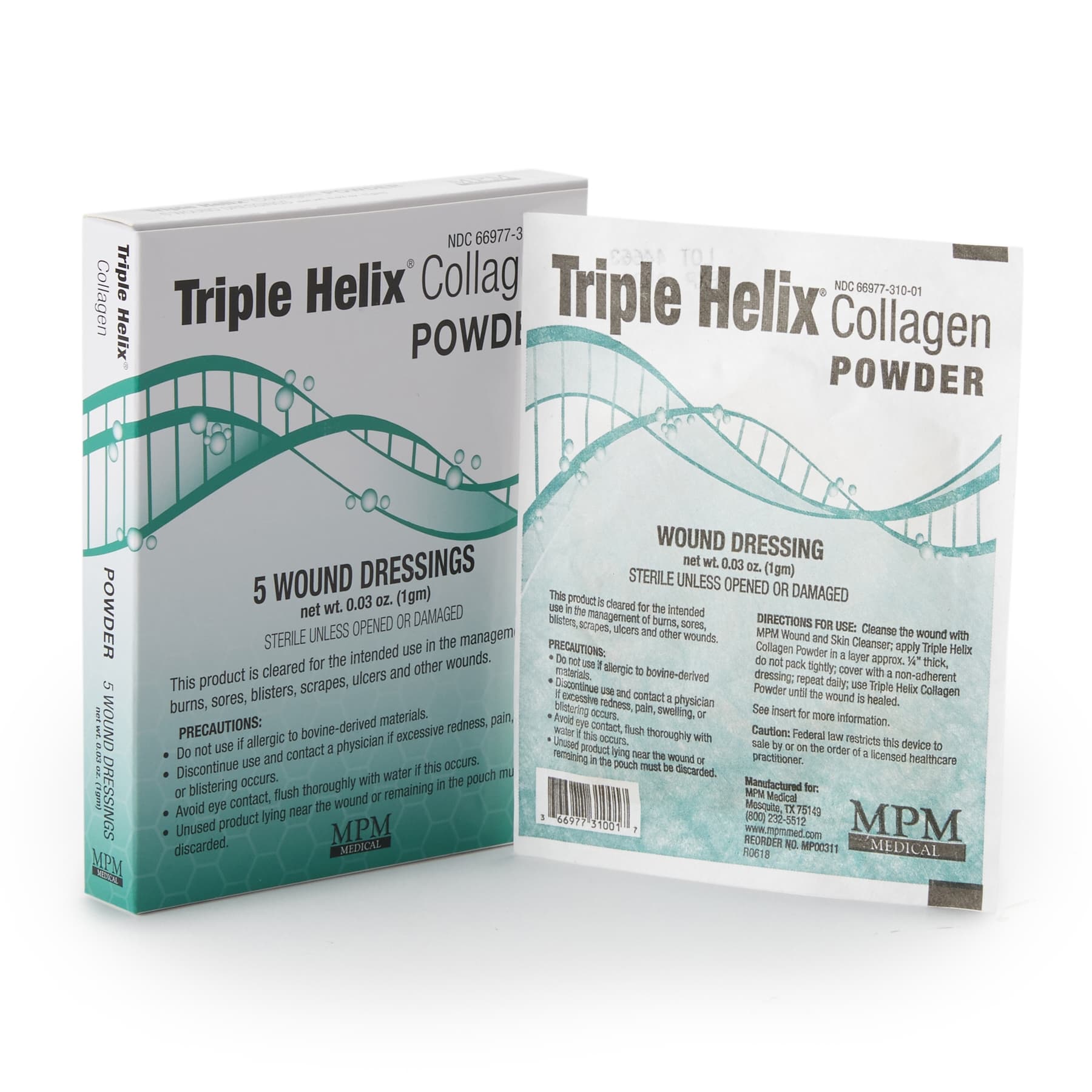 Triple Helix Collagen Powder White Sterile