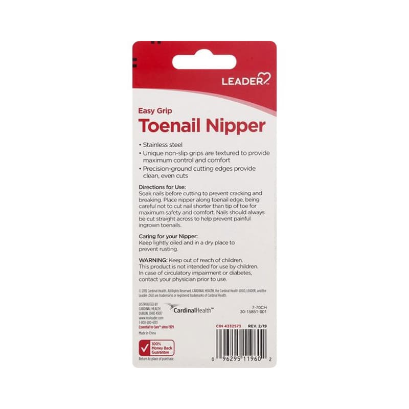 Leader Easy Grip Toenail Nipper - Each - Image 3