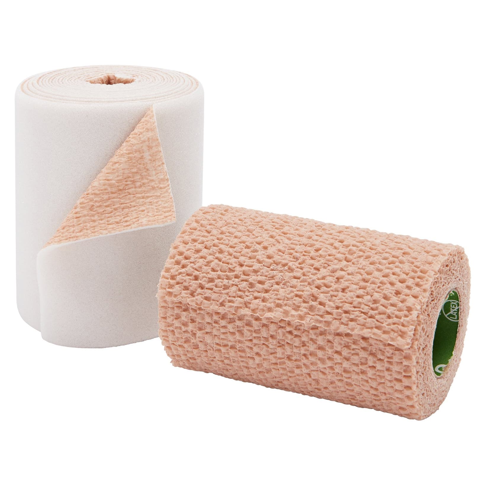 3M Coban 2 Lite 2 Layer Compression Bandage, Tan-White - Image 2