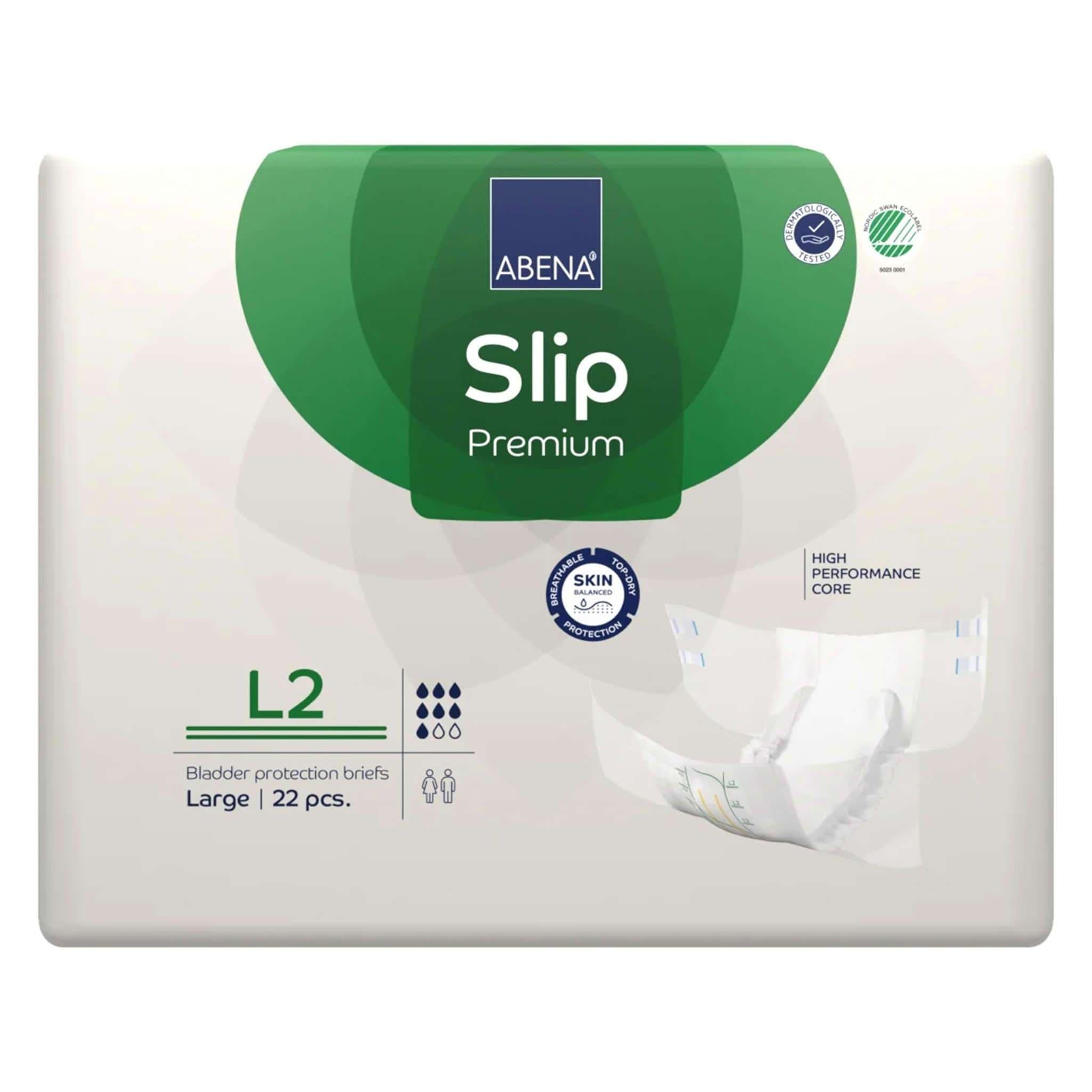 Abena Slip Premium Large Brief, Level 2 Absorbency - Case of 88 - Image 1