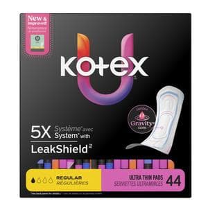 U By Kotex Clean & Secure Regular Ultra Thin Pads - Package of 44 - Image 1