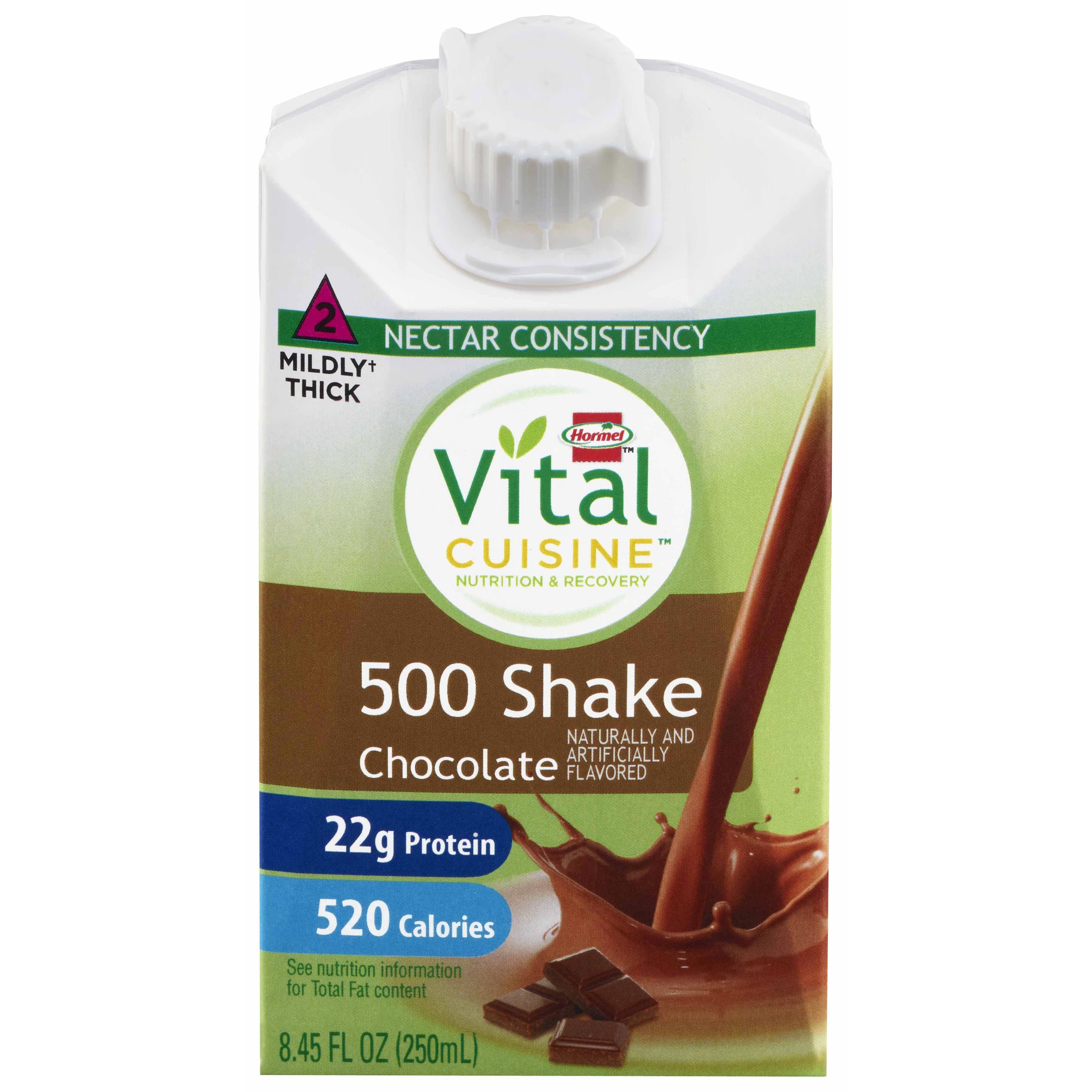 Vital Cuisine 500 Shake Ready to Use Oral Supplement, Chocolate, 8.45 oz - Each - Image 1