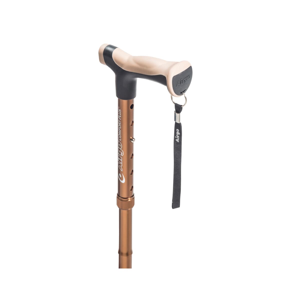 Drive Airgo Comfort-Plus Folding Cane, Black - Each - Image 1
