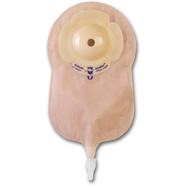 UltraMax 1-Piece Deep Convex Urostomy Pouch, Cut-To-Fit, 1/2 Inch - Box of 5 - Image 1