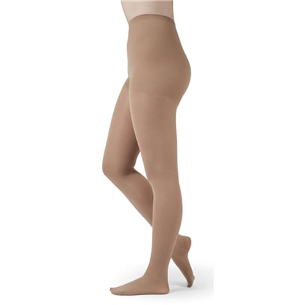 Medi Assure Compression Pantyhose 15-20mmHg Standard, Closed Toe, Beige, Large - Pair - Image 1