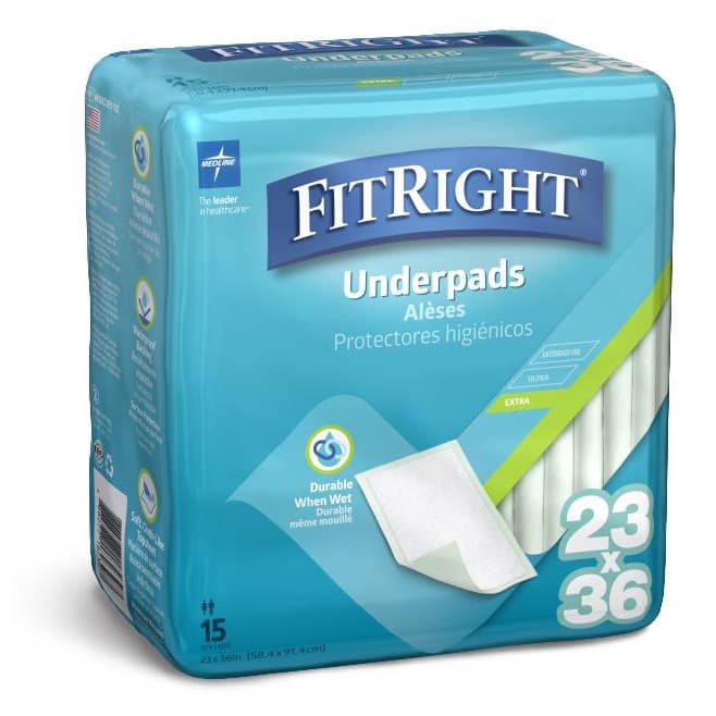 Medline FitRight Fluff Underpads - Image 4