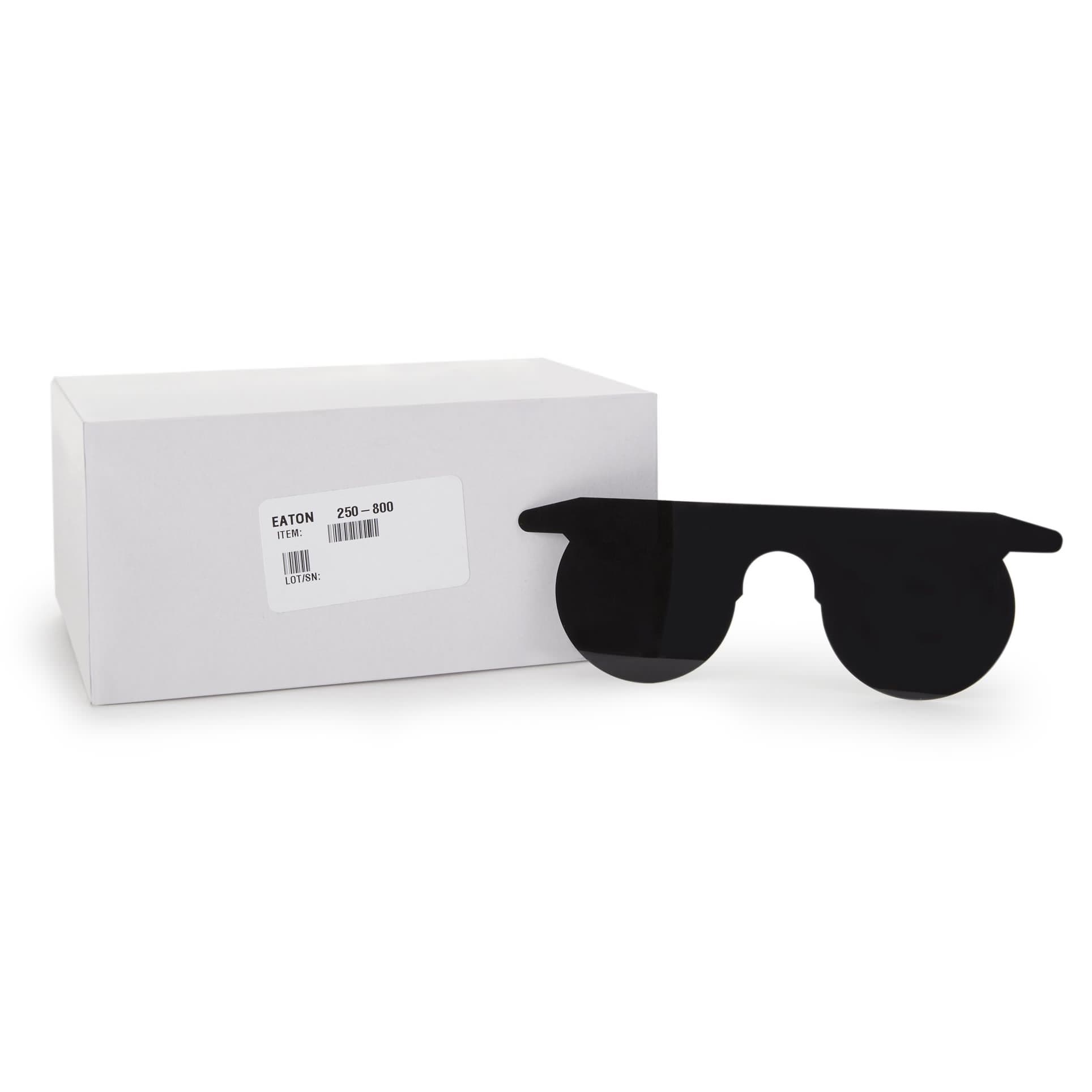 Easy Eyes Post Mydriatic Glasses Gray Tint Film Lens Slip-in One Size - Box of 100 - Image 1
