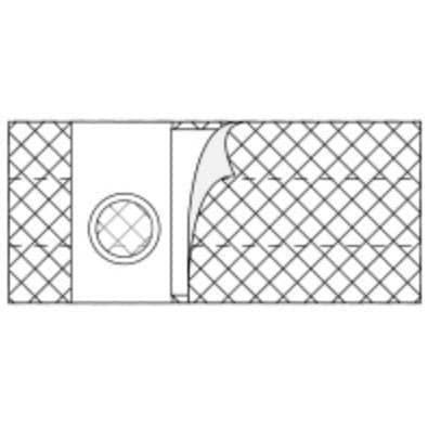 Nu-Hope 6" Flat panel Ostomy Support Belt, 3-1/4" White, Large - Each - Image 1