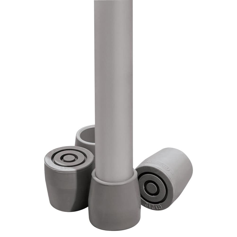 Medline Gray Utility Walker Tips, 1" - Case of 8