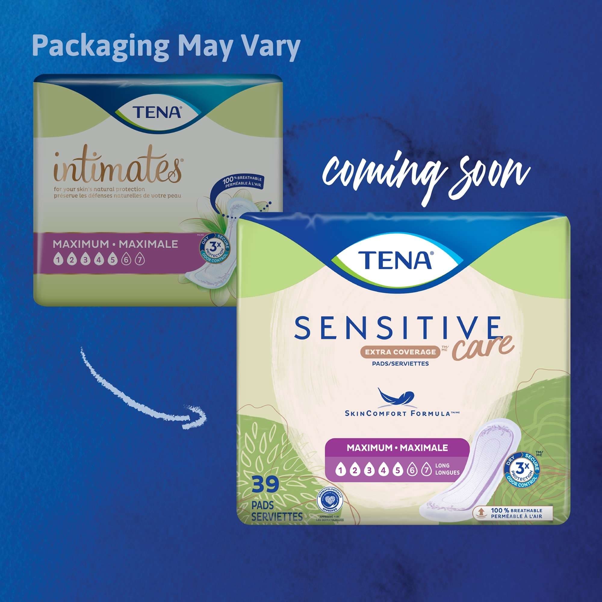 TENA Sensitive Care Maximum Incontinence Pads with Extra Coverage - Image 3