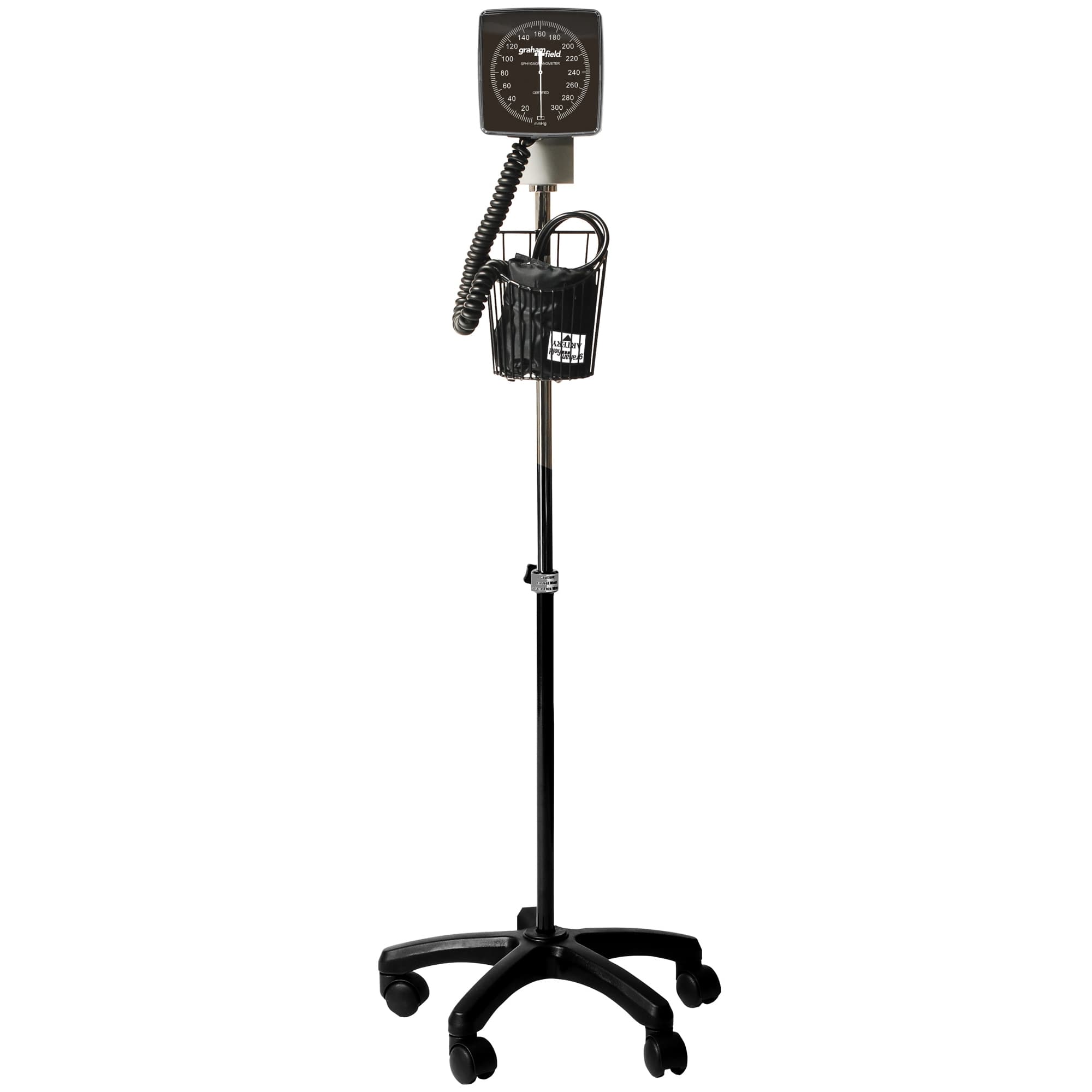 Labtron Mobile Aneroid Sphygmomanometer, Latex Bladder - Image 1