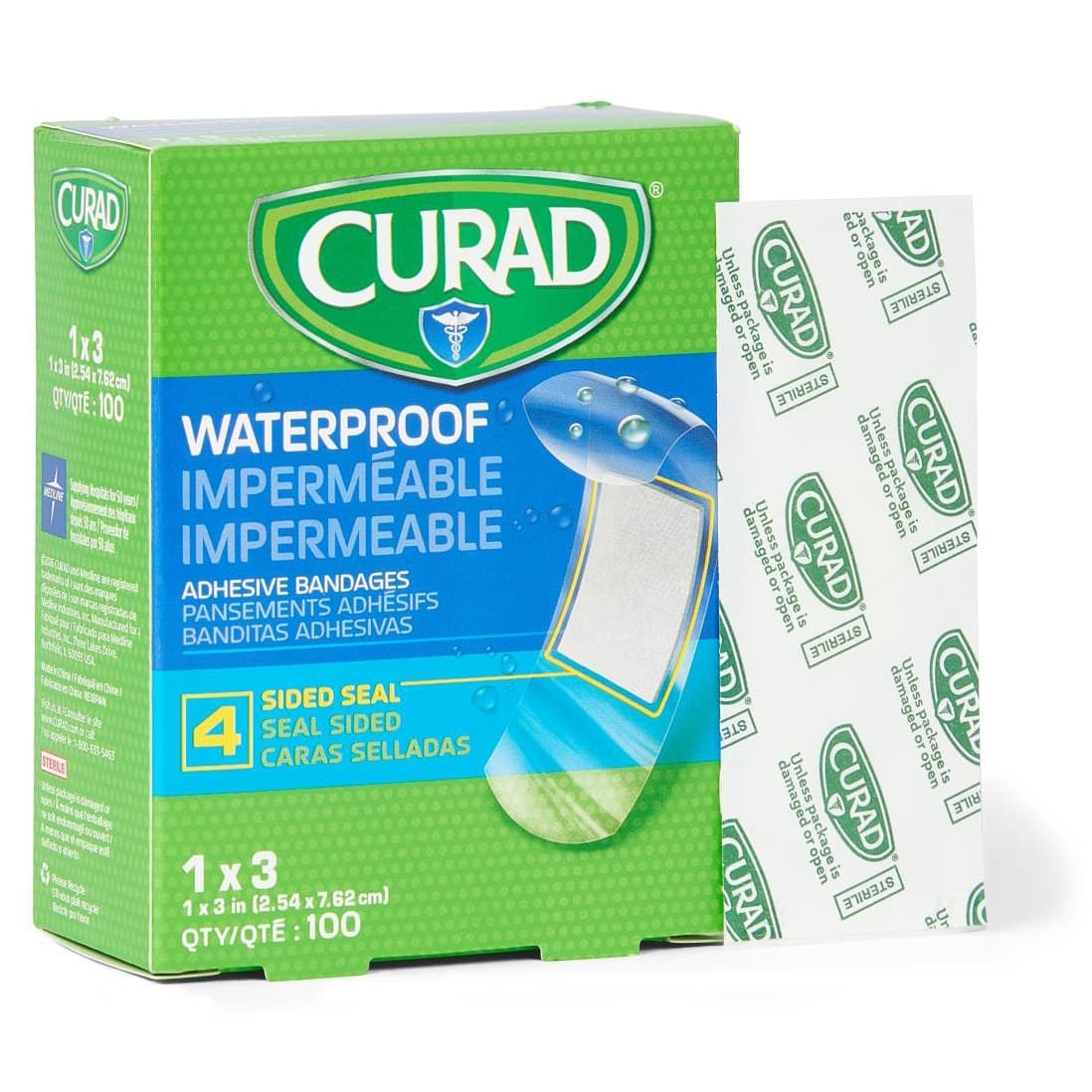 Curad Waterproof Bandages - Case of 1200 - Image 1