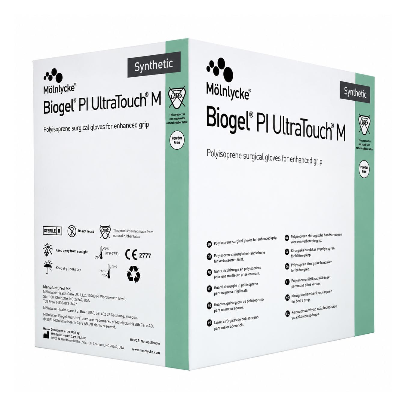 Biogel PI UltraTouch M Surgical Glove Straw Neutral 11.6 Inch, Size 8.5 - Case of 200 - Image 1