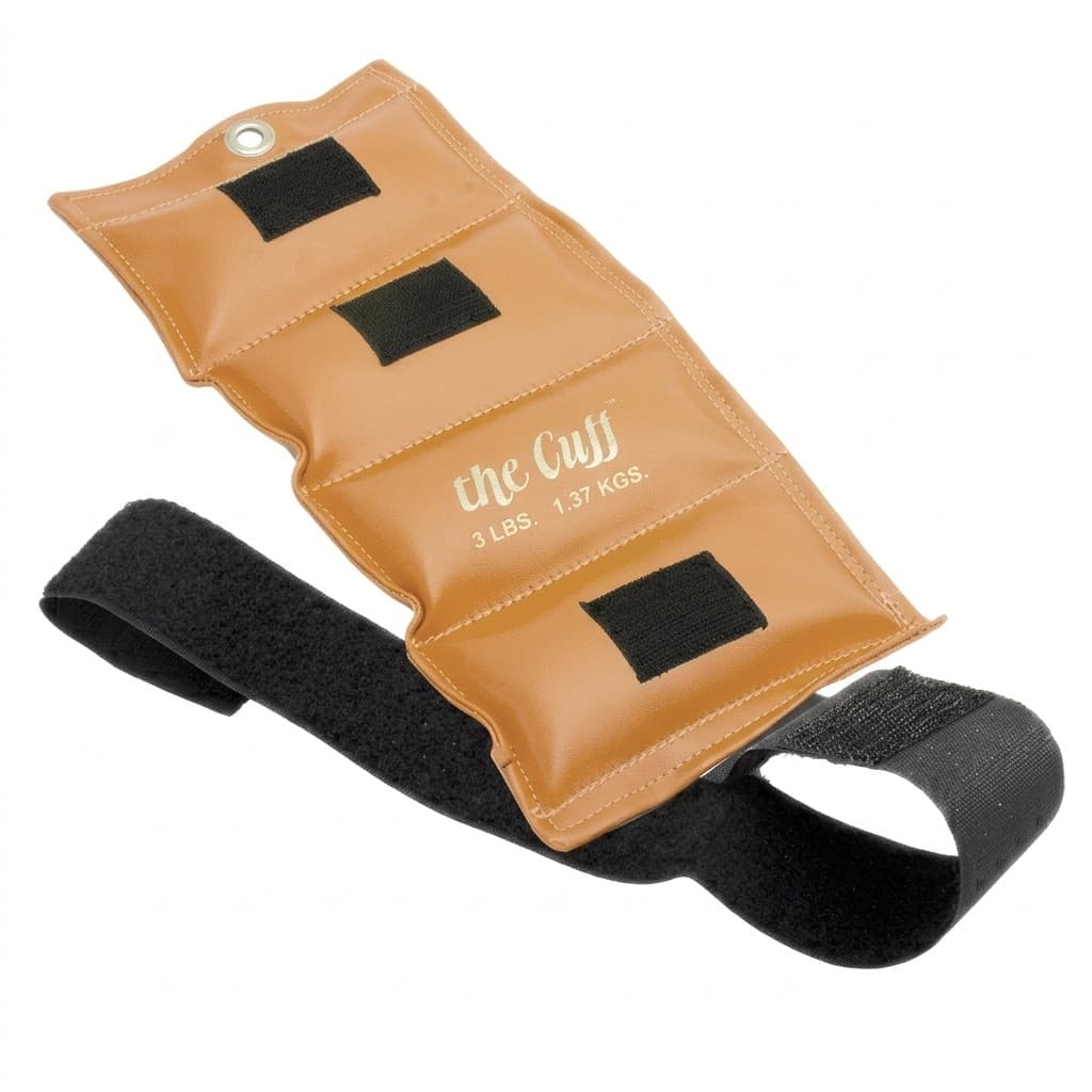 The Cuff Deluxe Ankle and Wrist Weight, Gold, 3 Lbs - Image 1