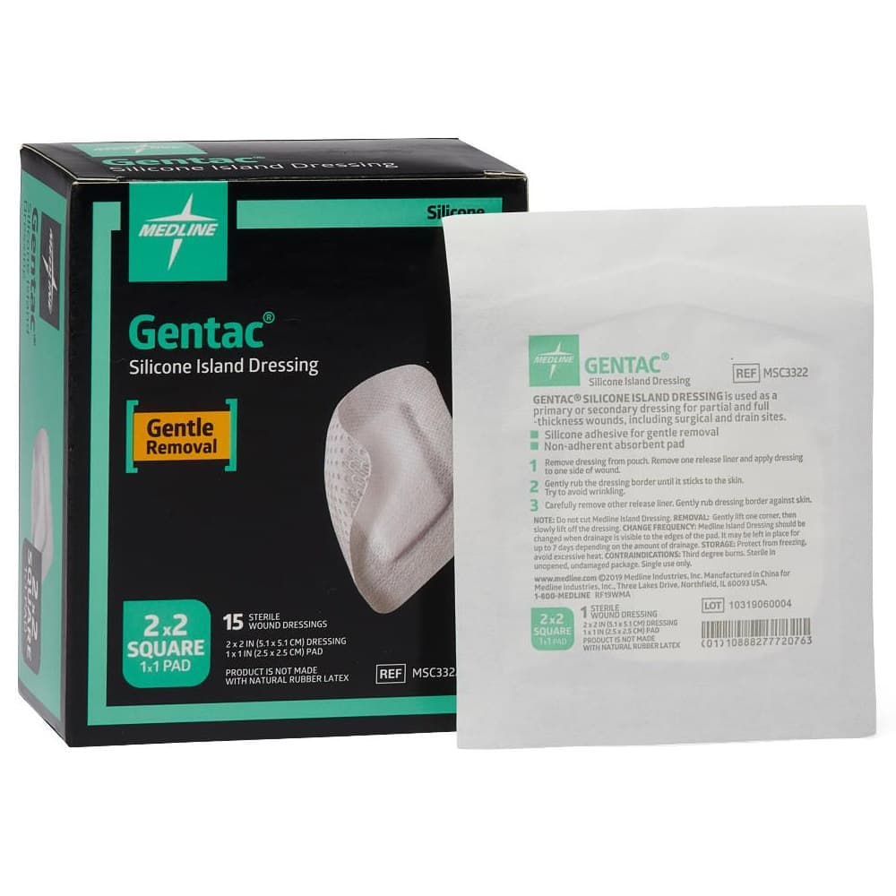 Gentac Silicone Adhesive Island Wound Dressing - Image 2
