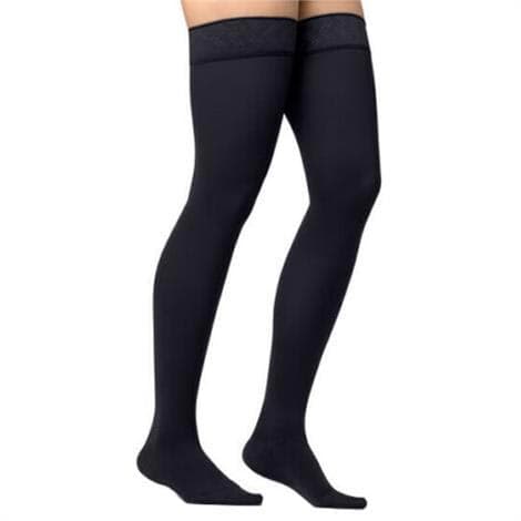 Jobst Maternity Opaque Thigh High CT Compression Stockings, 15-20mmHg, XLarge, Anthracite - Pair - Image 1