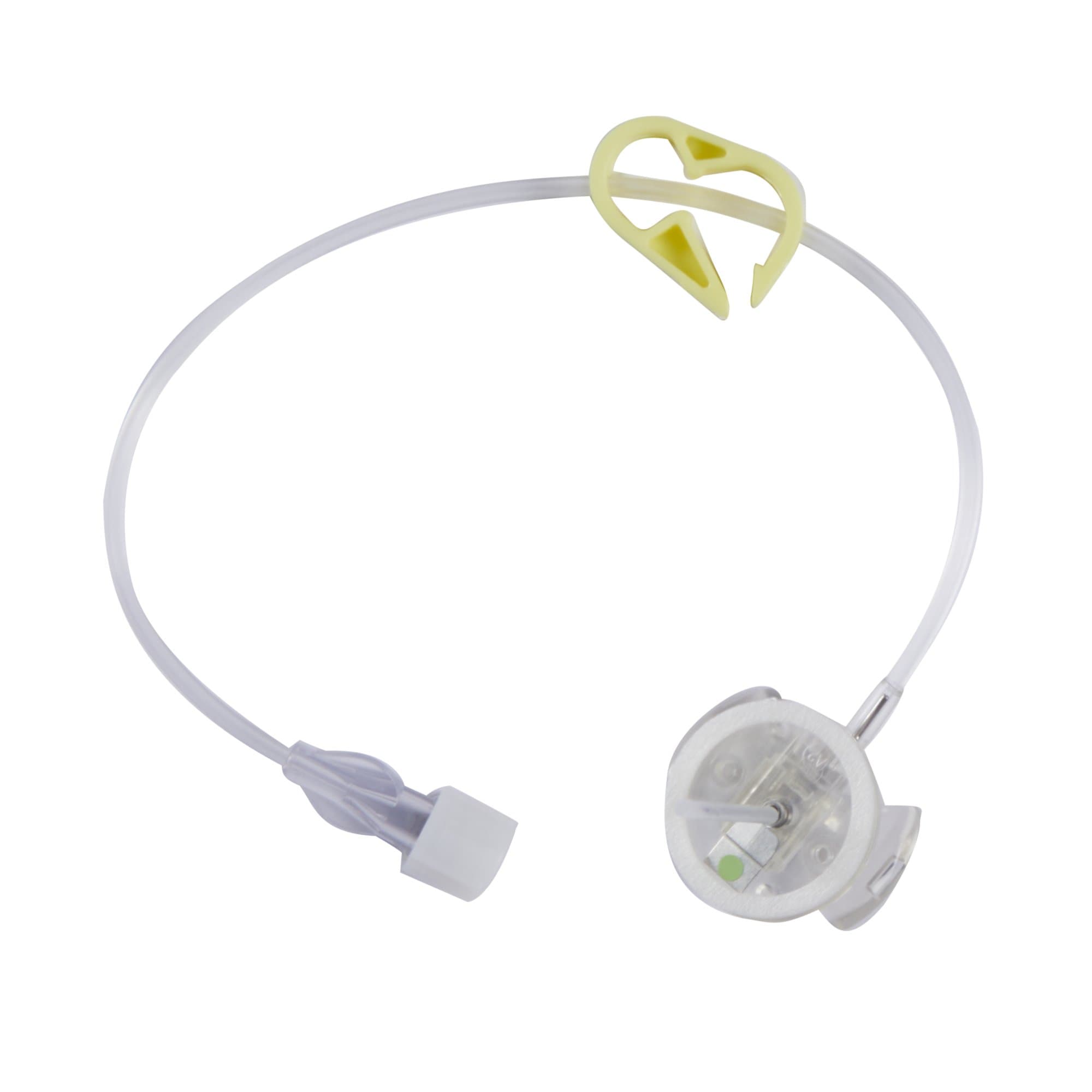 Surecan Safety II Huber Needle Infusion Set, 20 Gauge, 1-3/10 Inch, 7-1/2 Inch - Box of 20 - Image 1
