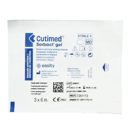 Cutimed Sorbact Gel Dressing, 3 x 6 Inch - Each - Image 1