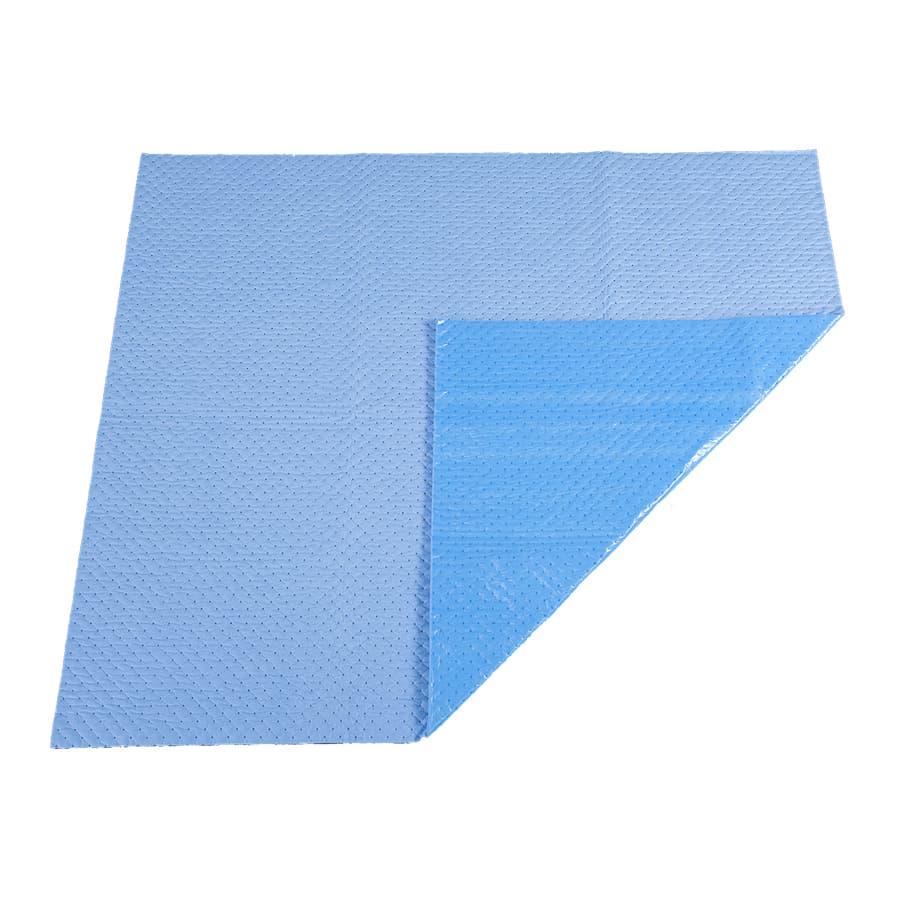 Deroyal Absorbent Floor Mat, Blue, 40 x 46 Inch - Case of 10 - Image 1
