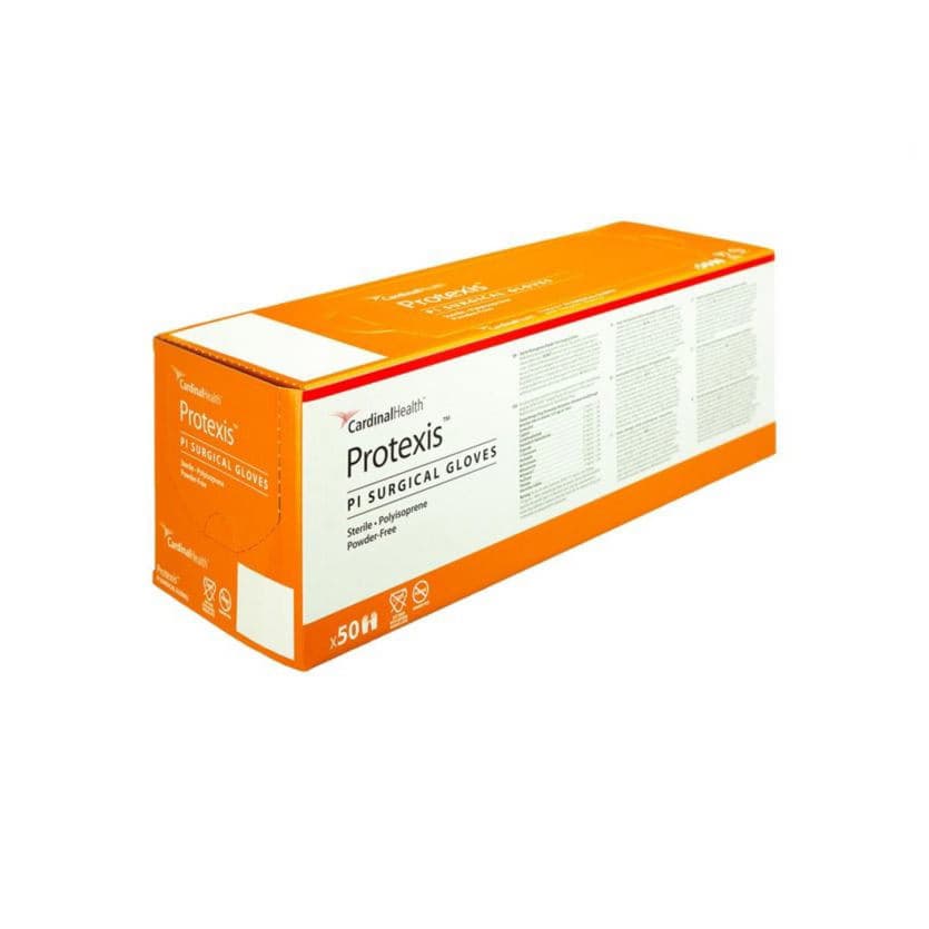Protexis PI Surgical Glove, Powder-Free, Ivory, Size 5.5 - Case of 400 - Image 1