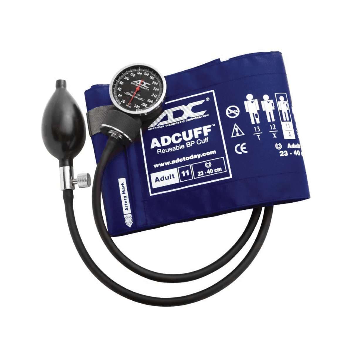 ADC Diagnostix Pocket Aneroid Sphyg, Royal Blue, Adult - Image 1