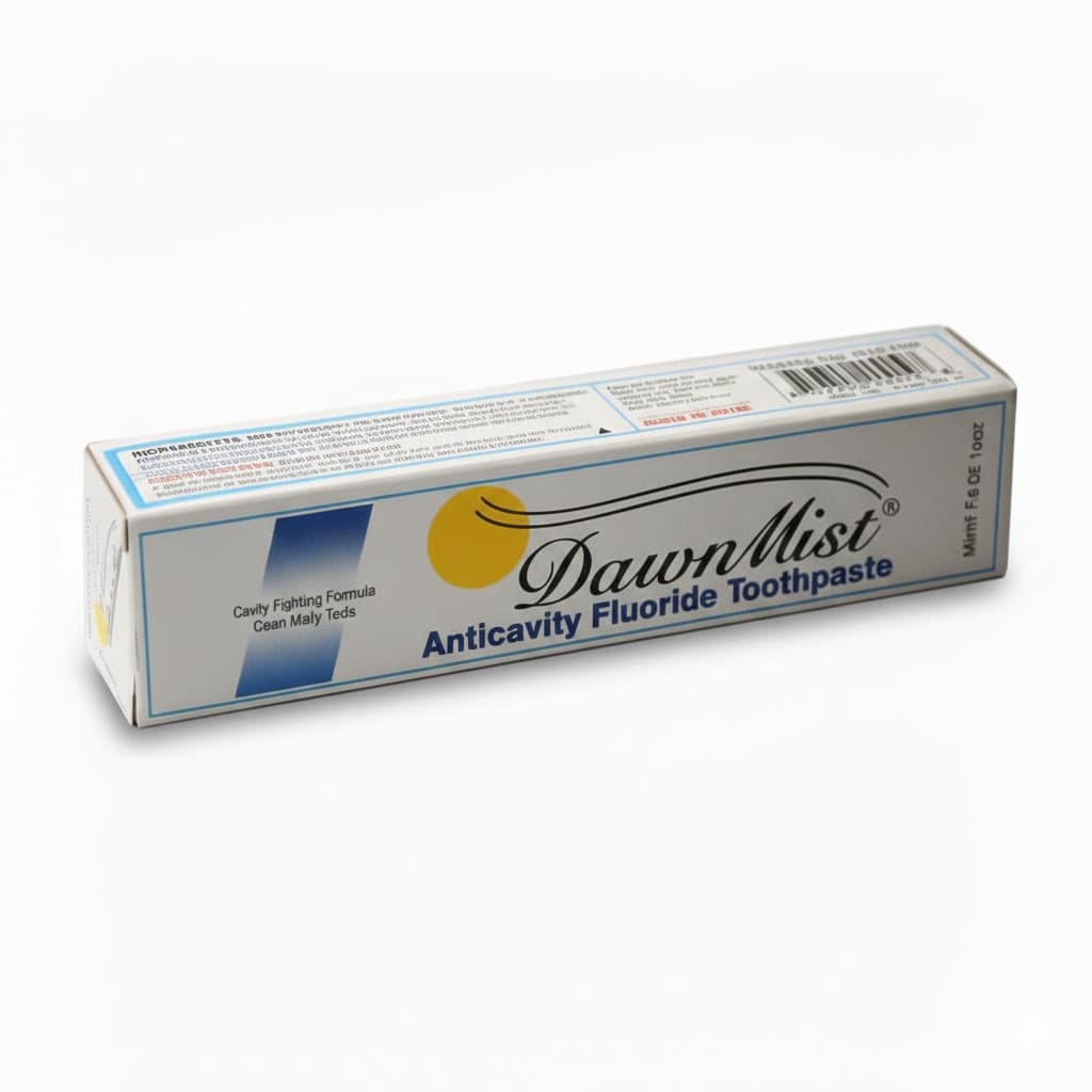 DawnMist Anticavity Fluoride Toothpaste, Mint Flavor, 1.5 oz - Image 1
