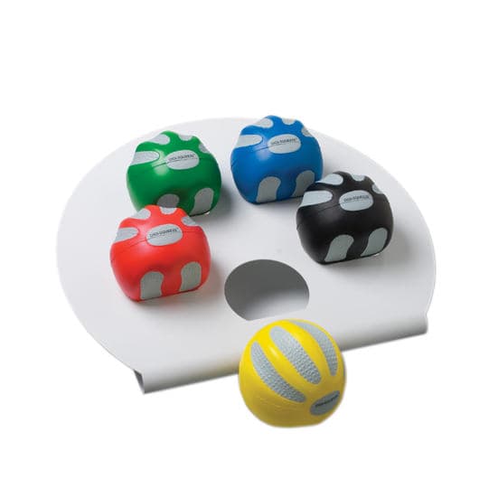 CanDo Digi-Squeeze hand exerciser Set of 5 Piece with rack, Small - Image 1