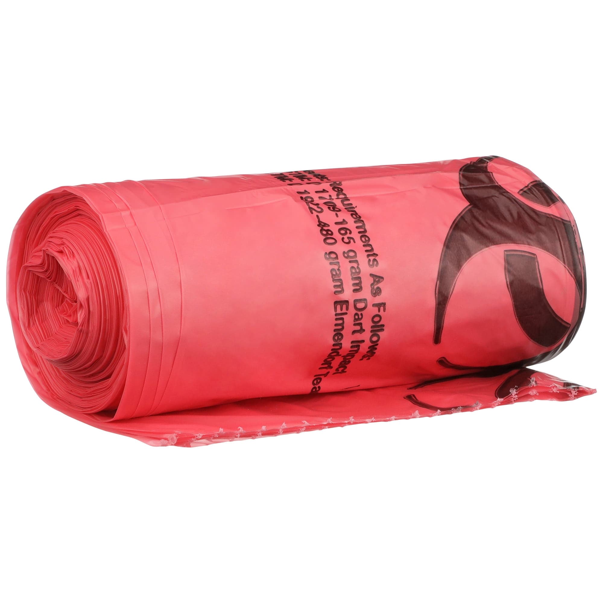 McKesson Red Infectious Waste Bag, 30 to 33 gallon, 31 x 41 Inch, 1.25 mil - Case of 250 - Image 1