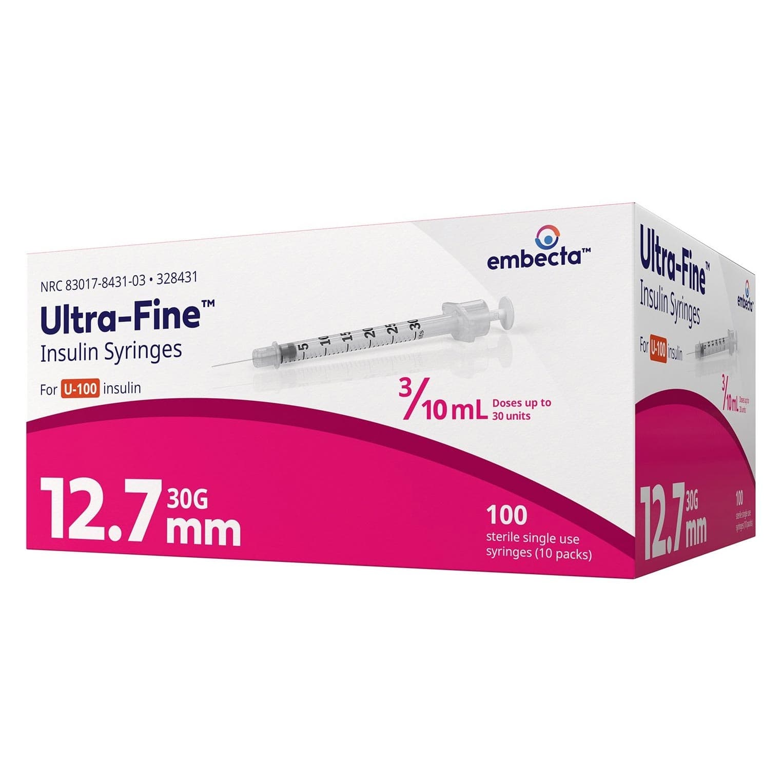 Embecta Ultra-Fine Insulin Syringes - Image 3