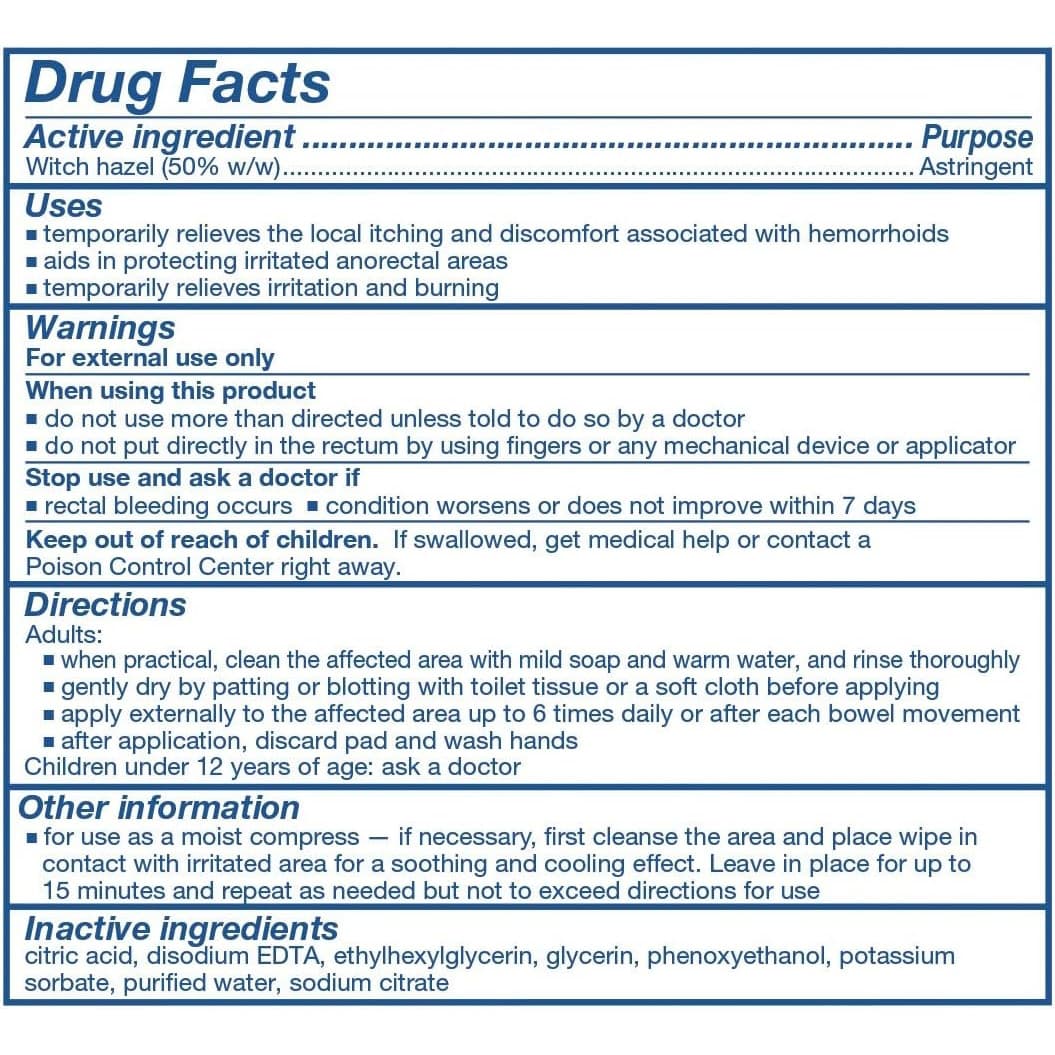 TUCKS Medicated Cooling Pad Hospital Pack, 100 Count - Image 2