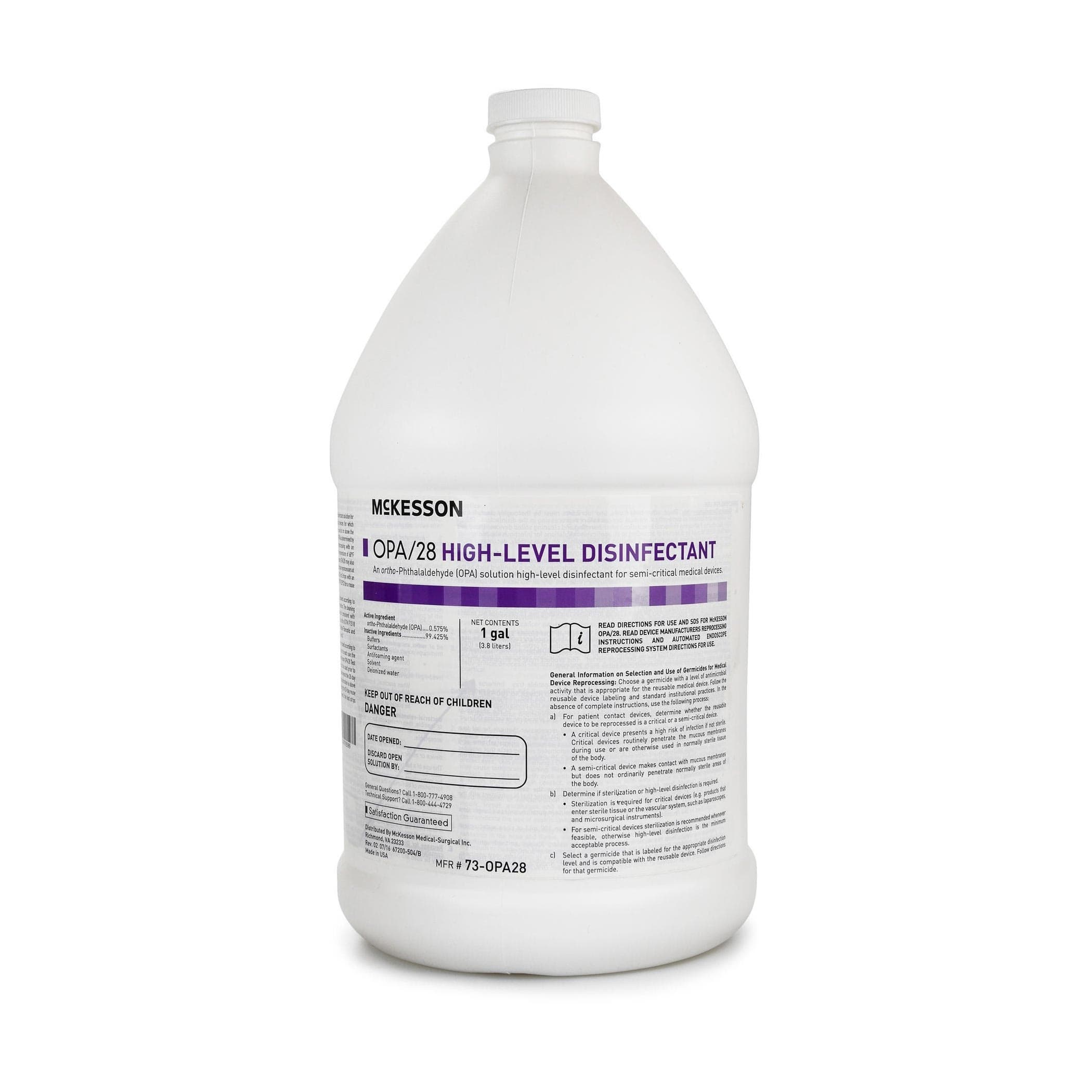 McKesson Chemical Scent OPA High-Level Disinfectant Liquid, 1 Gallon - Image 3
