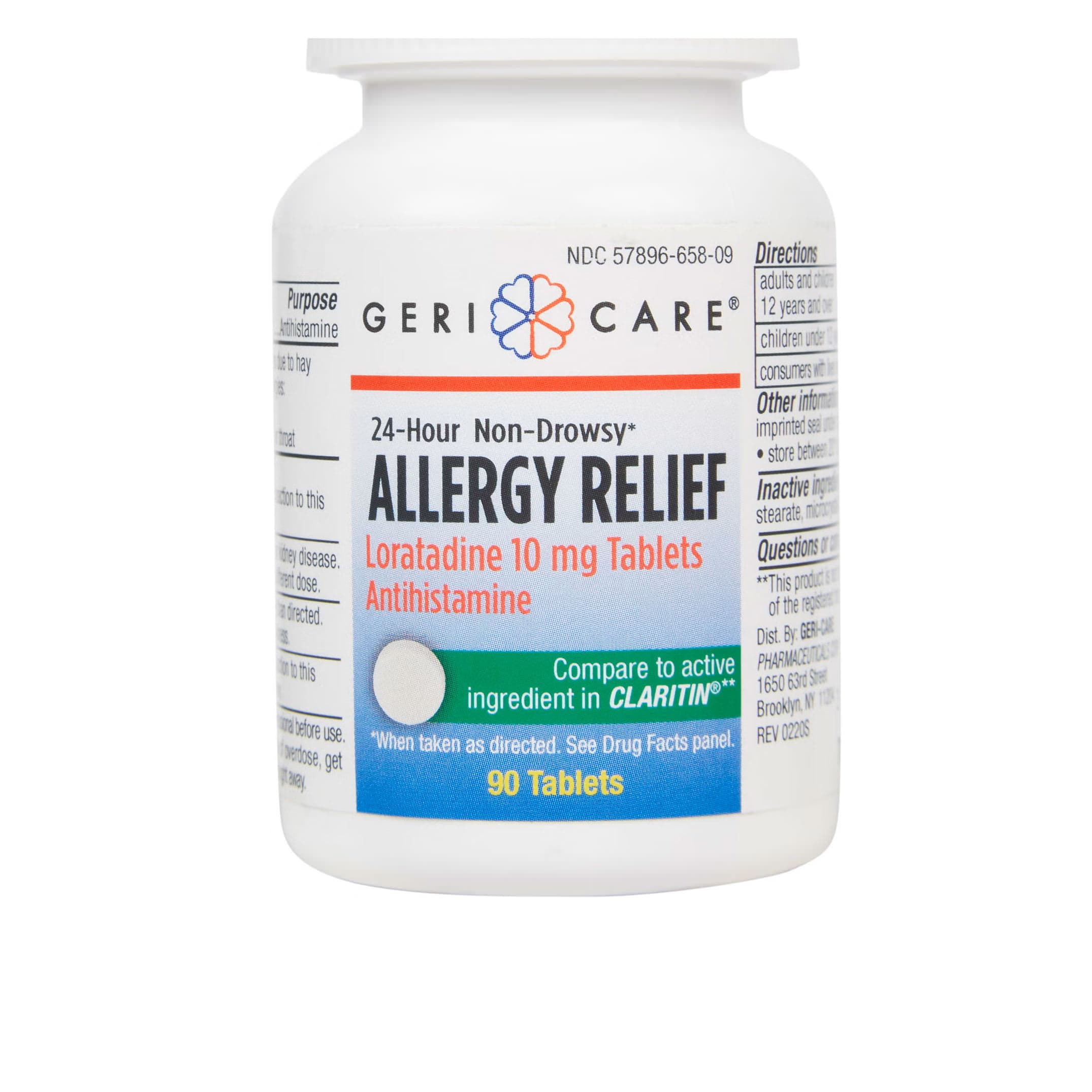 Geri-Care Allergy Relief Loratadine 10 mg Tablets - Case of 12 - Image 1