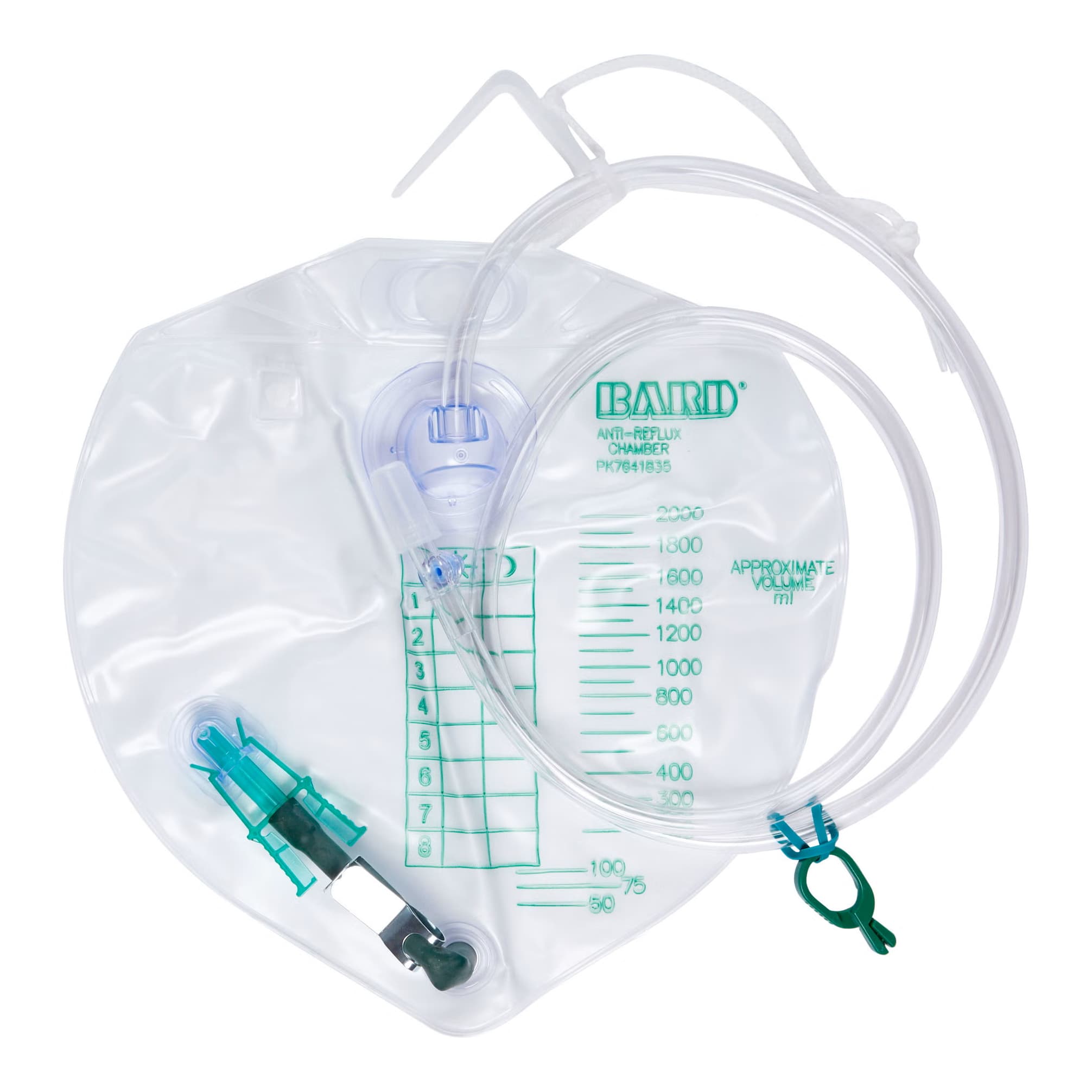 Bard I.C. Urine Drainage Bag with Anti-Reflux Chamber, 2000mL - Case of 20 - Image 1