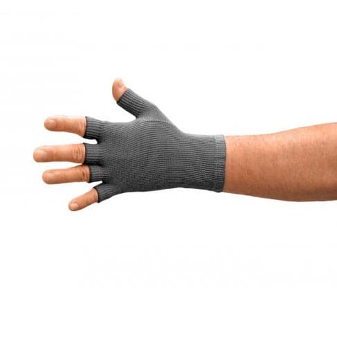 L&R ExoSoft Glove, 20-30 mmHg, Black, Quarter Finger, Extra Large - Image 1