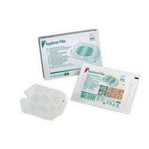3M Tegaderm Transparent Adhesive Dressing, Frame Style with Border, 4 x 4-3/4 Inch - Box of 50 - Image 1