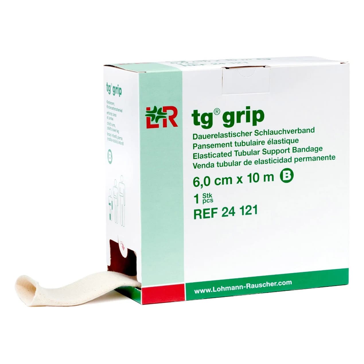 TG grip Elasticated Tubular Support Bandage, 2.3 Inch x 11 Yard/Size B - Box of 1 - Image 1