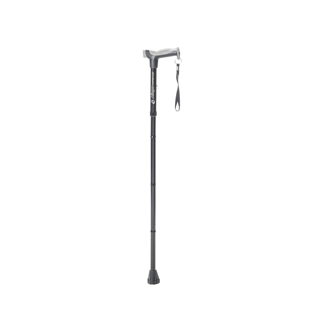 Drive Airgo Comfort-Plus Folding Cane, Black - Case of 6 - Image 1