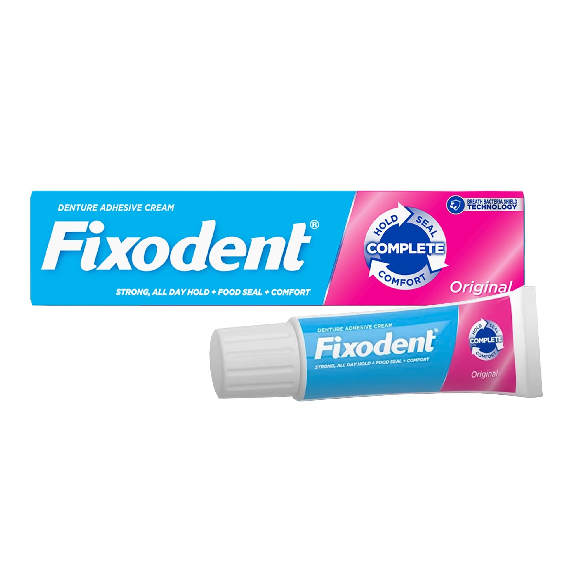 Fixodent Complete Original Denture Adhesive Cream, 2.4 oz - Image 1
