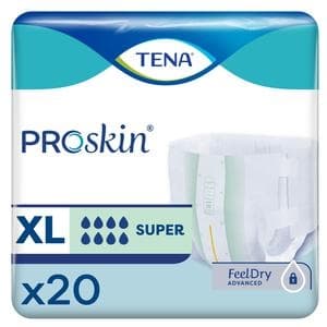 TENA ProSkin Ultra Unisex Brief Heavy Absorbency, Extra Large - Case of 80 - Image 1