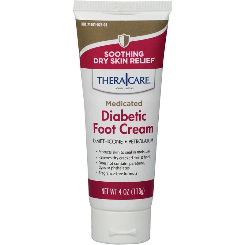 TheraCare Medicated Diabetic Foot Cream, 4 oz - Each