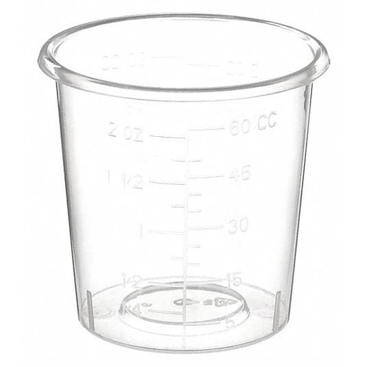 Medline Graduated Plastic Medicine Cup 2 oz, Translucent, Non-Sterile - Image 2