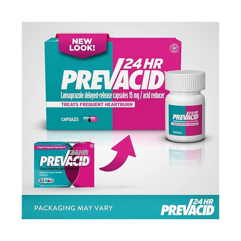 Prevacid 24HR Acid Reducer Capsules, 42 Count - Package of 34 - Image 3