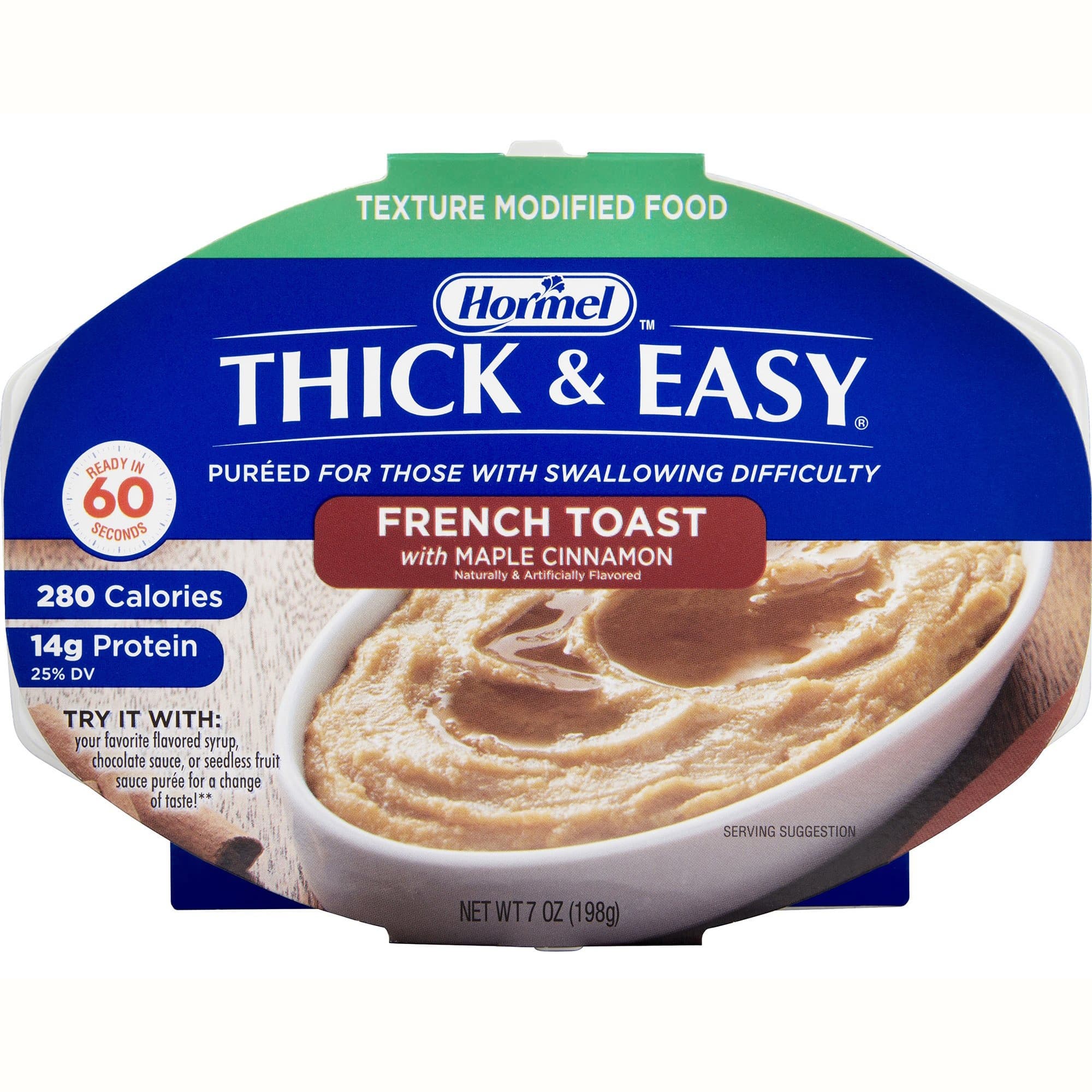 Thick and Easy Ready to Use Puree, Maple Cinnamon French Toast Flavor, 7 oz - Case of 7 - Image 1