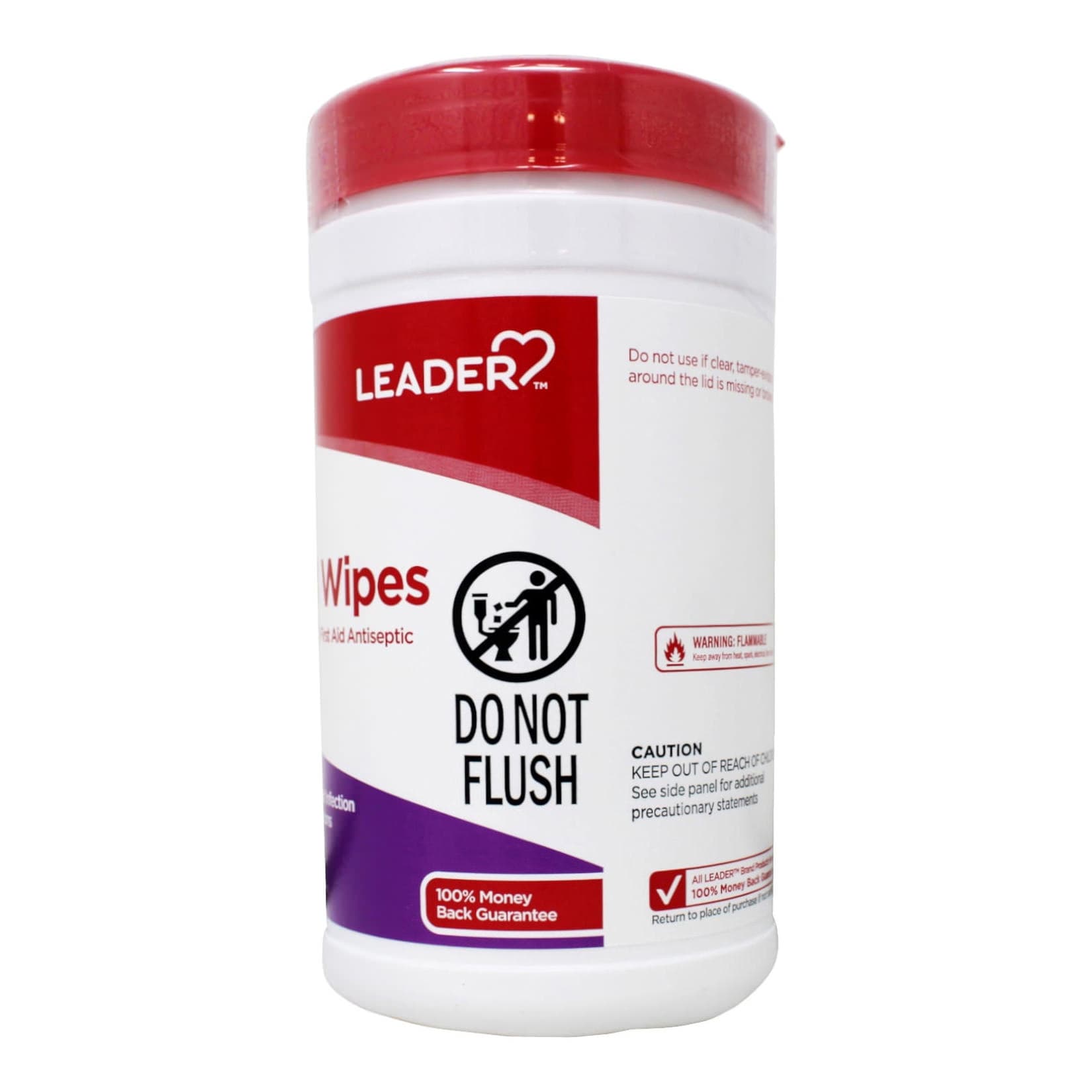 Leader Isopropyl Alcohol 70% Wipes, 40 ct - Each - Image 2